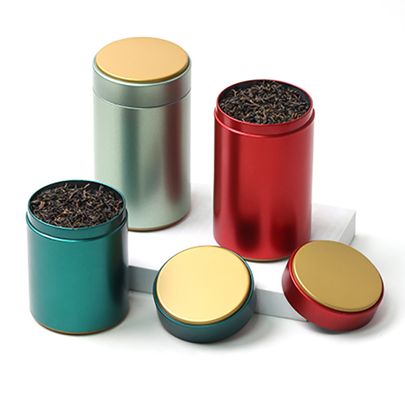 Coffee Tea And Sugar Canisters - Portable Tea Box Solid Color Tea