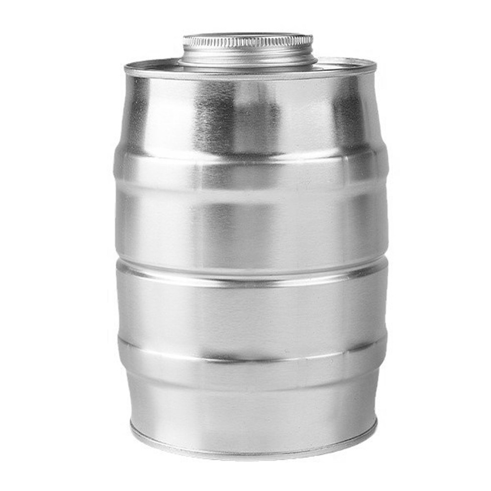 Coffee Tea And Sugar Canisters - Retro Wine Barrel Shaped Tinplate Coffee