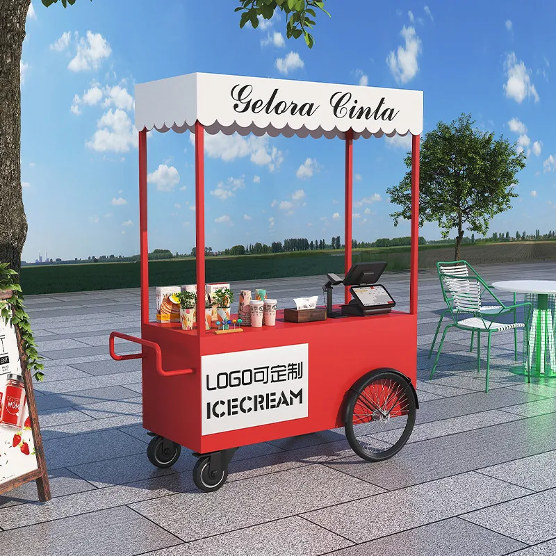 Street Food Truck Trolley Stal - Coffee Tea Kiosk ulasan dan harga
