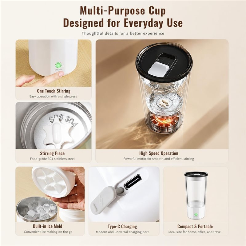 B23B Magnetic Coffee Mixing Cu - Coffee Tea Mix ulasan dan harga