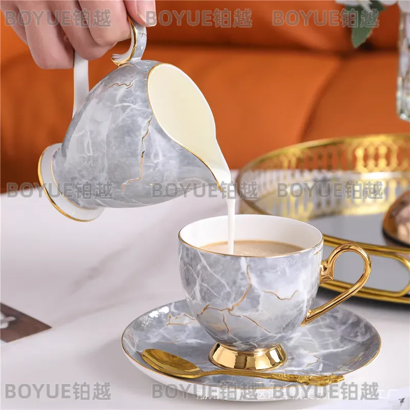 Luxury Bone China Coffee Cup a - Coffee Tea Gift Set ulasan dan harga