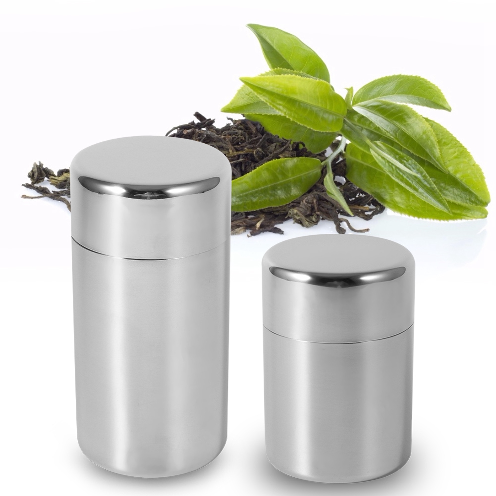 Stainless Steel Tea Tins Canis - Coffee Tea And Sugar Canisters ulasan dan harga