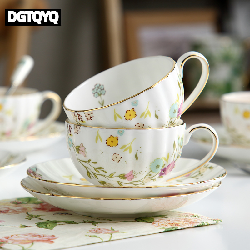 2Pcs Vintage Floral Ceramic Co - Coffee Tea And Sugar Set ulasan dan harga