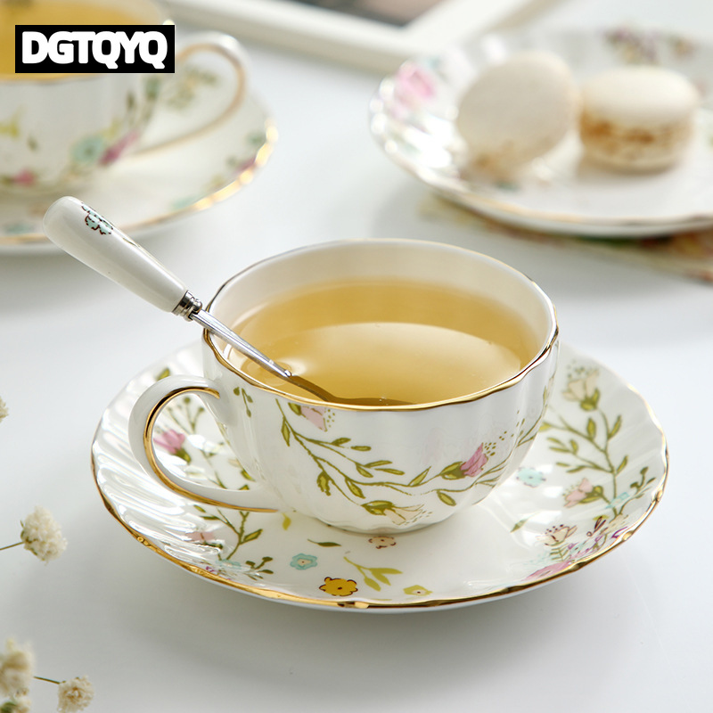 2Pcs Vintage Floral Ceramic Co - Coffee Tea And Sugar Set ulasan dan harga