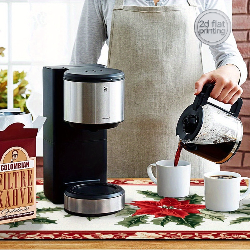 1pc Christmas Poinsettia Holly - Tea Coffee Utensils ulasan dan harga