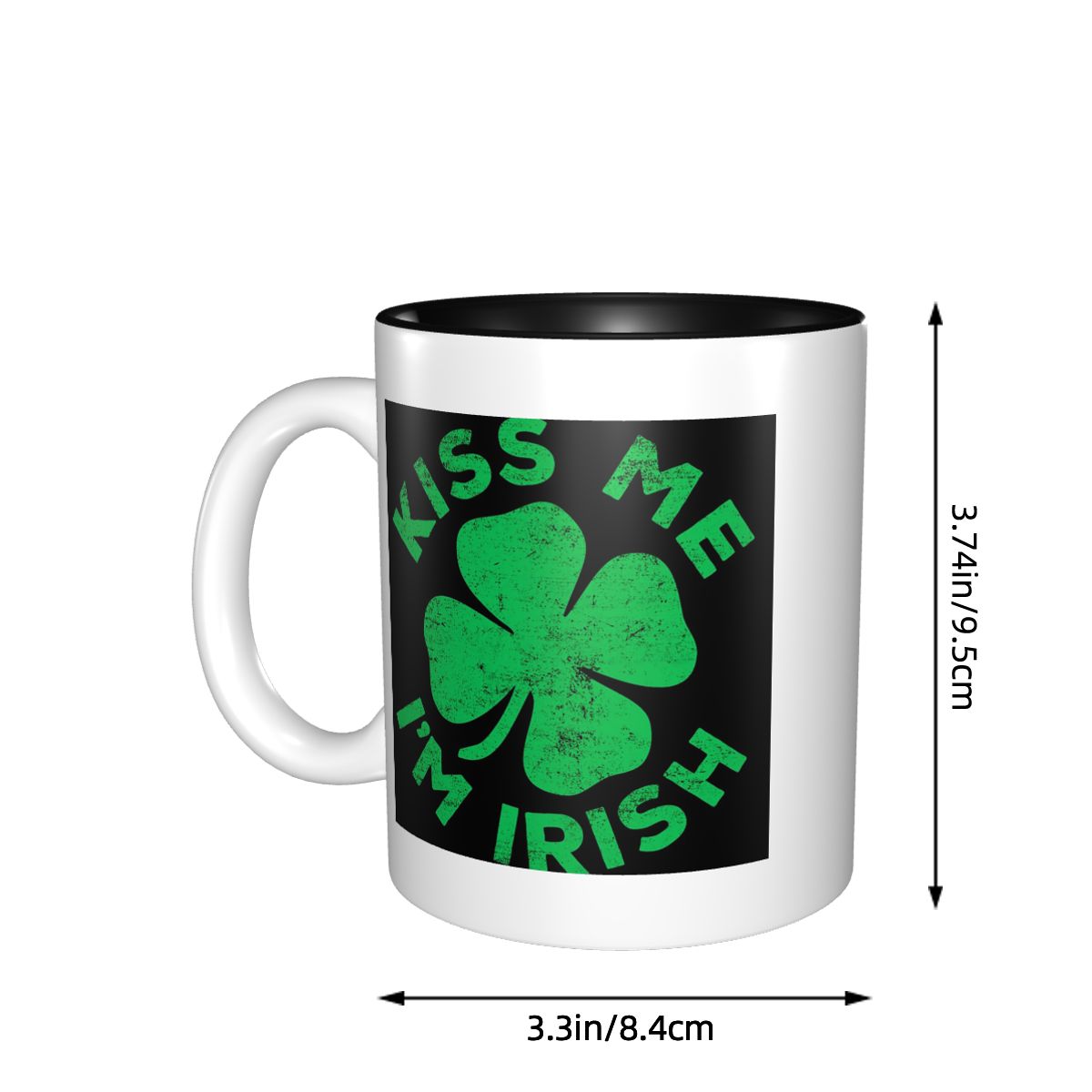 Kiss Me I'm Irish Mug Funny Ce - Coffee Tea With Me ulasan dan harga
