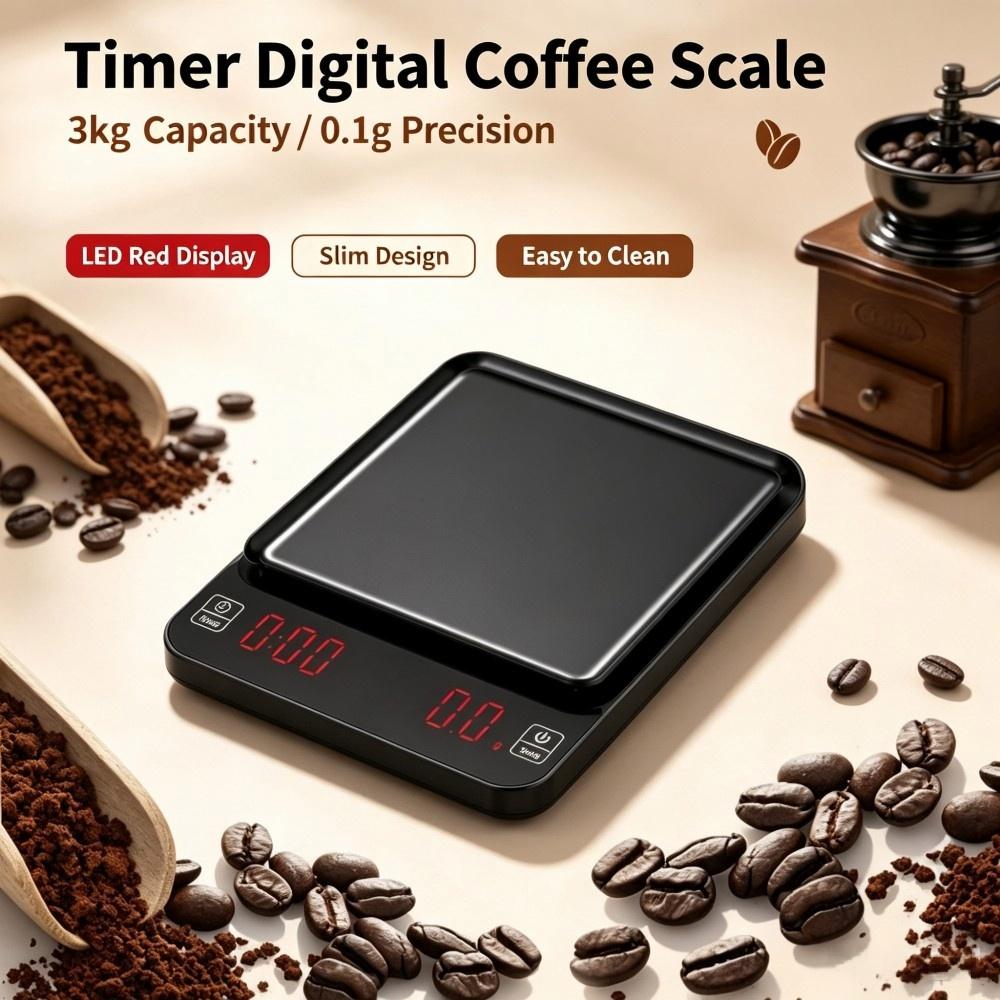 3kg/0.1g High Precision Digita - Coffee & Tea Ken'S House ulasan dan harga