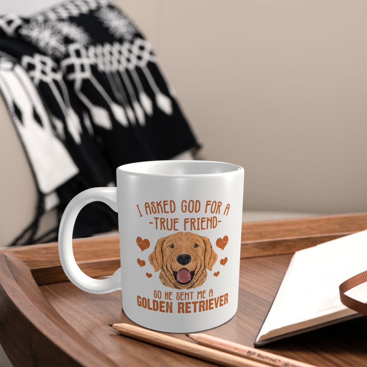 Mark Cup Mug Golden Retriever  - Coffee Tea With Me ulasan dan harga
