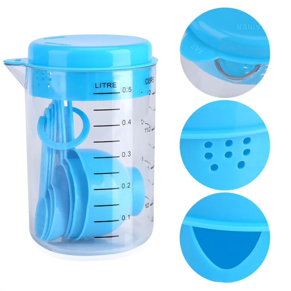 7 Pieces / Set Plastic Measuri - Tea Coffee Utensils ulasan dan harga