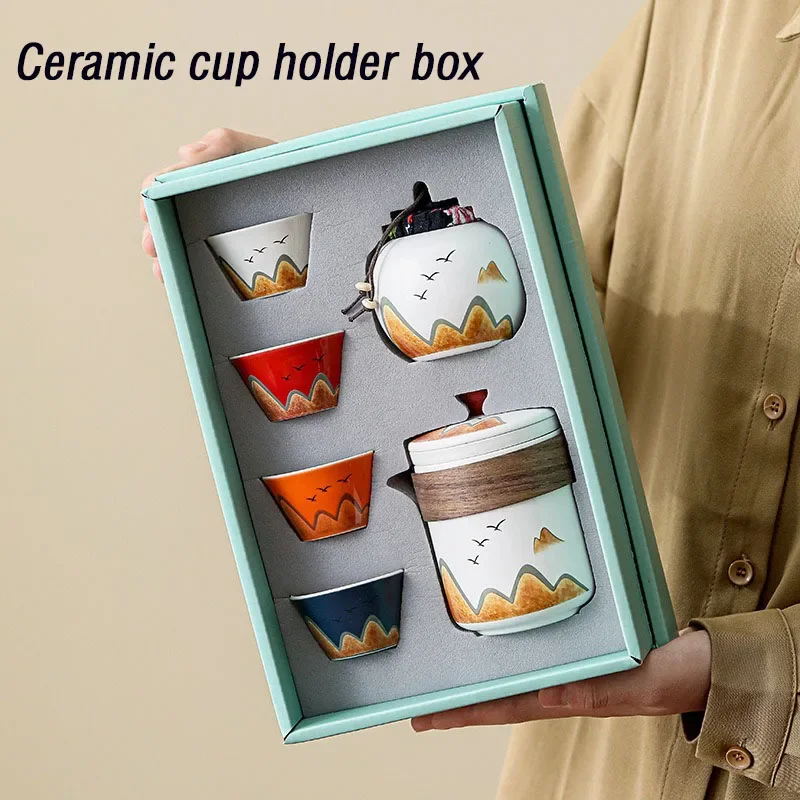 Gift Box,Chinese Style Ceramic - Coffee Tea Gift Set ulasan dan harga