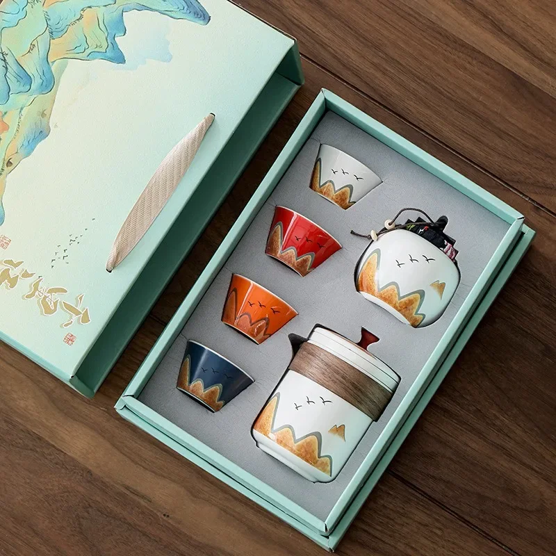 Gift Box,Chinese Style Ceramic - Coffee Tea Gift Set ulasan dan harga