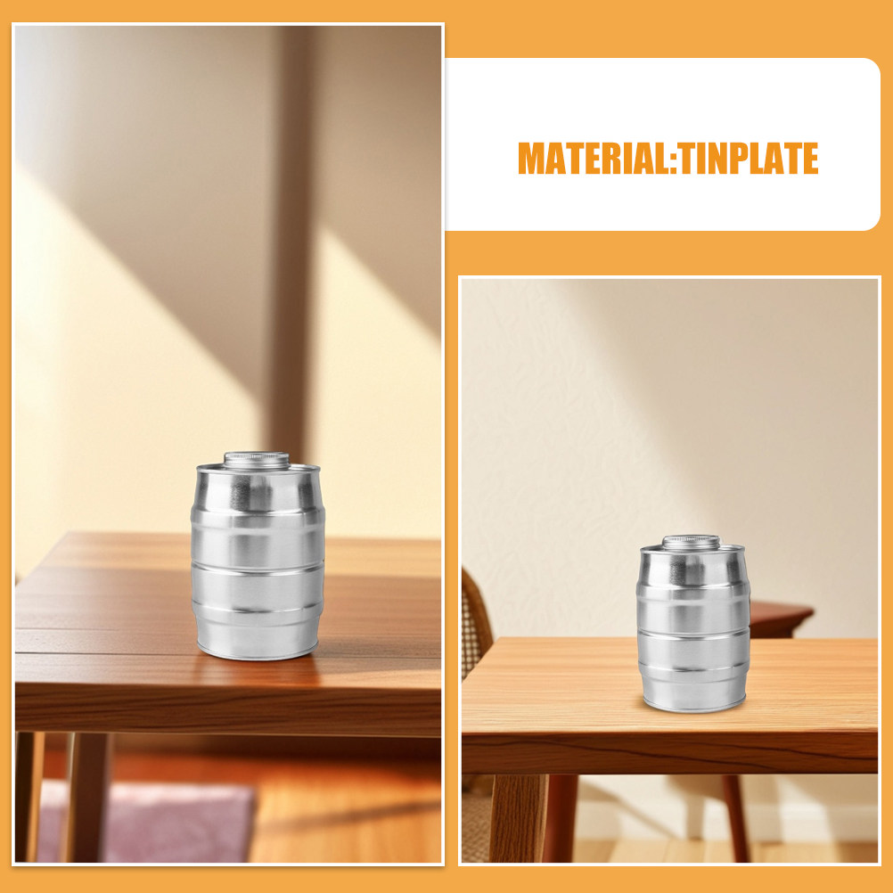 Retro Wine Barrel Shaped Tinpl - Coffee Tea And Sugar Canisters ulasan dan harga