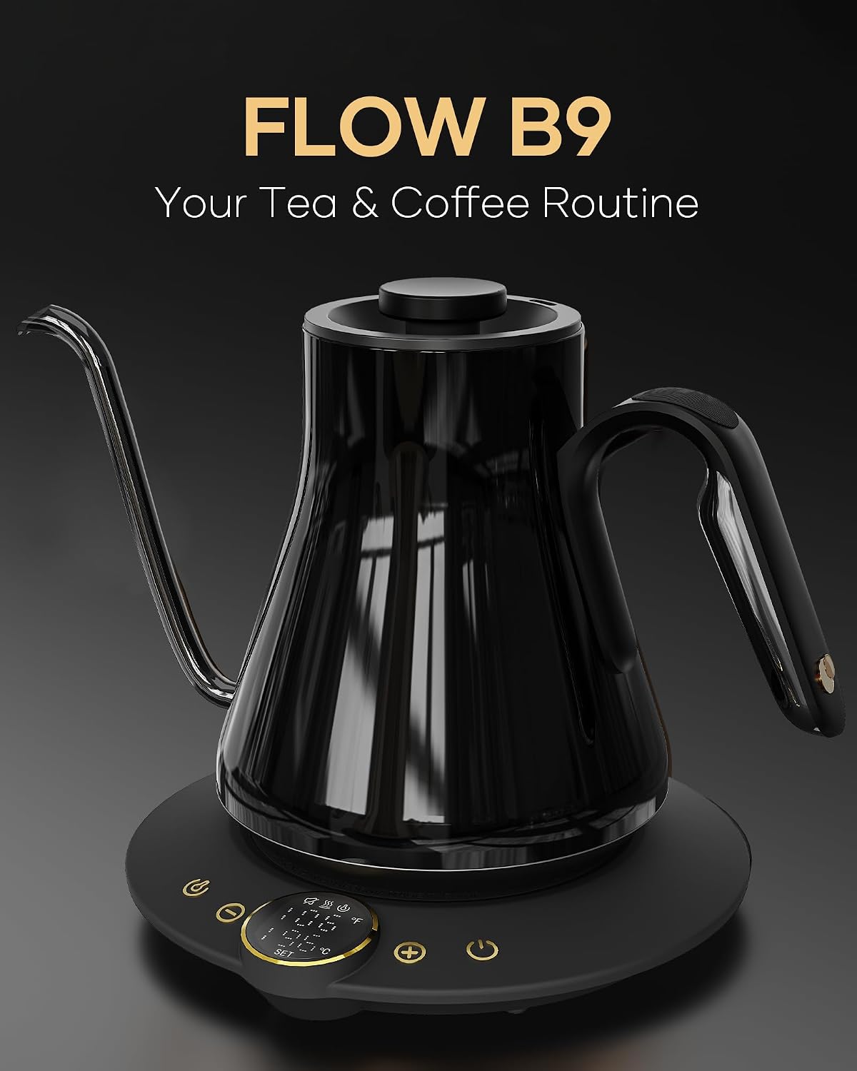 Gooseneck Electric Kettle, ±1° - Coffee Tea Brew ulasan dan harga