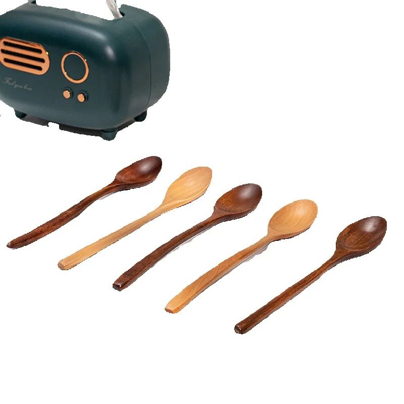 1pc Wooden Spoon Tableware Kit - Tea Coffee Utensils ulasan dan harga