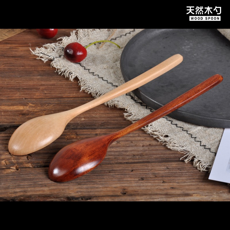 1pc Wooden Spoon Tableware Kit - Tea Coffee Utensils ulasan dan harga