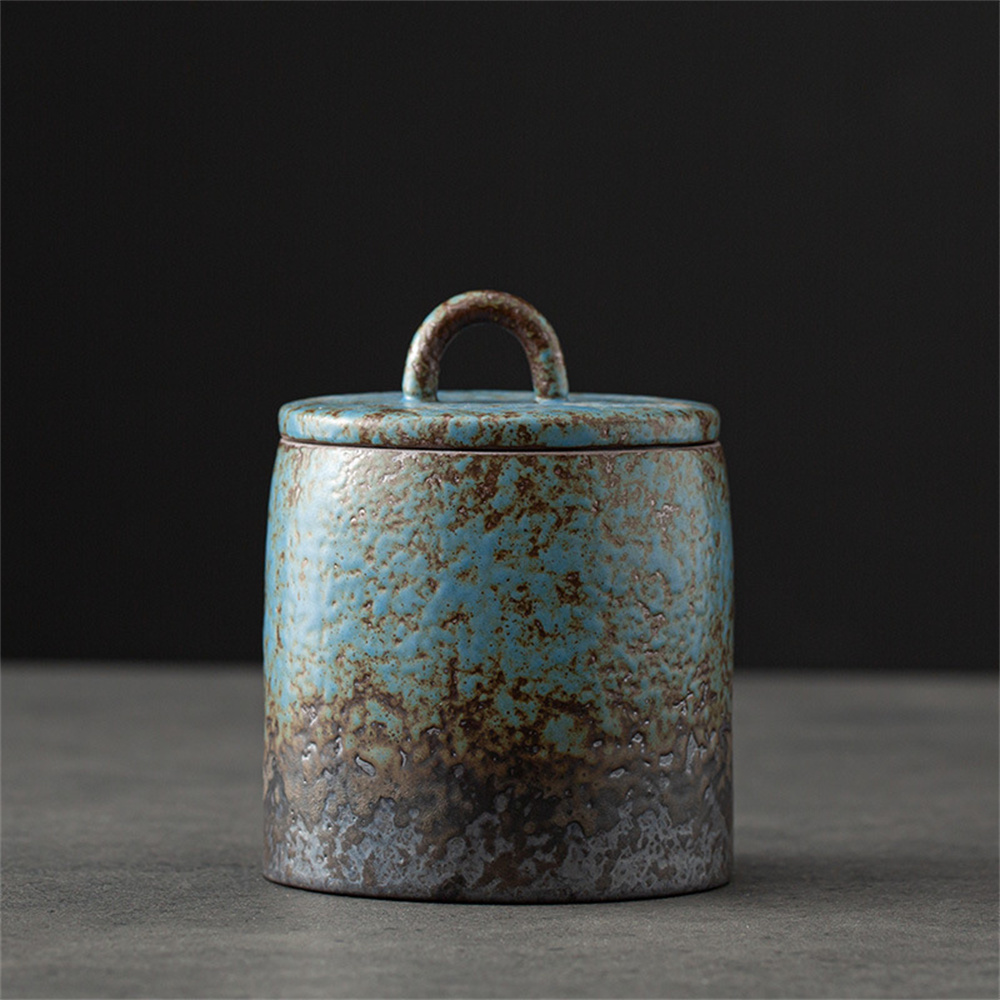 Ceramic Tea Caddy Sealed Jar S - Coffee Tea And Sugar Canisters ulasan dan harga