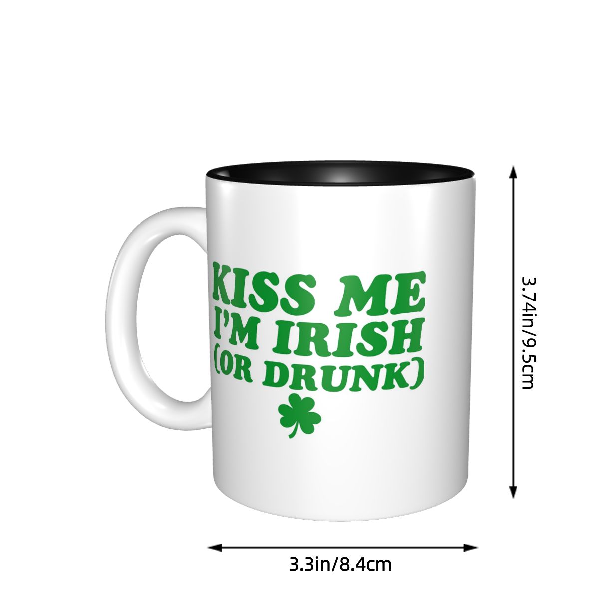 Kiss Me I'm Irish Mug Funny Ce - Coffee Tea With Me ulasan dan harga