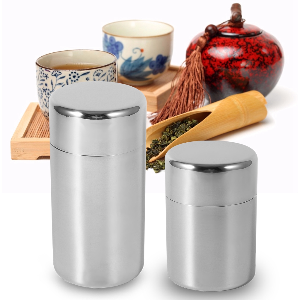Stainless Steel Tea Leaf Tins  - Coffee Tea And Sugar Canisters ulasan dan harga