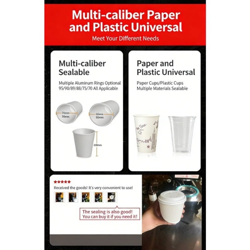 Automatic Plastic Cup Sealing  - Coffee Tea Cup ulasan dan harga