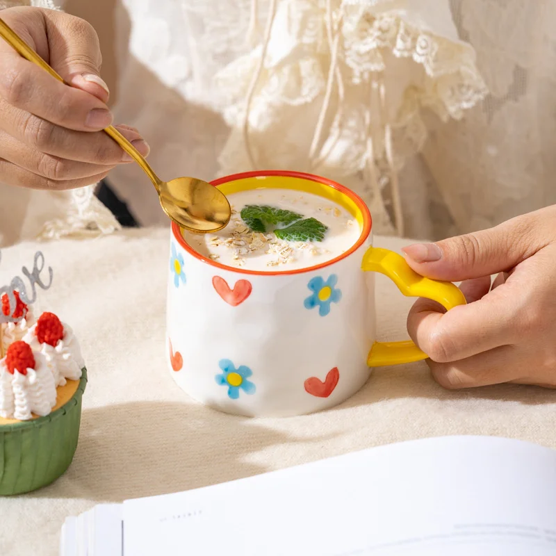 Ceramic Mug Creative Cute Hand - Coffee Tea Love ulasan dan harga