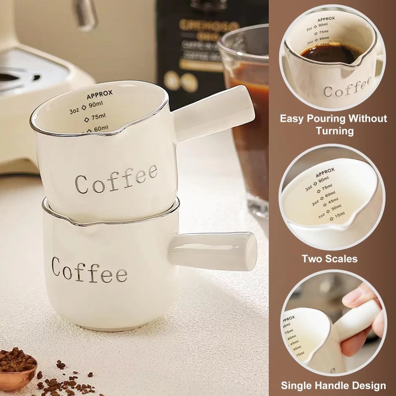 Mini Ceramic Coffee Cup with H - Coffee Tea Cup ulasan dan harga