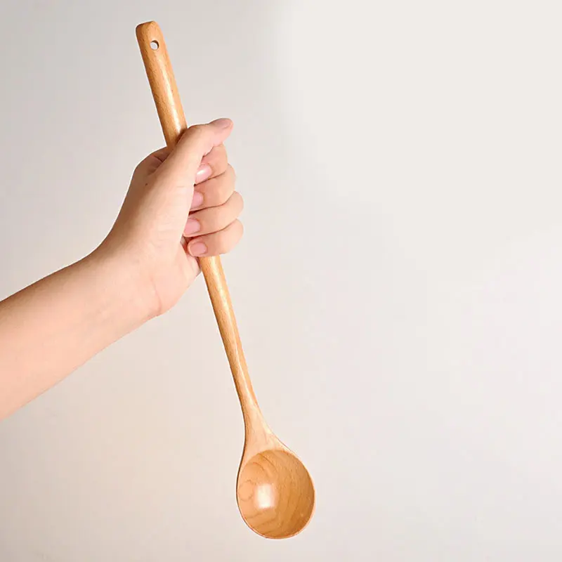 1pcs Wooden Spoon Tableware Ki - Tea Coffee Utensils ulasan dan harga