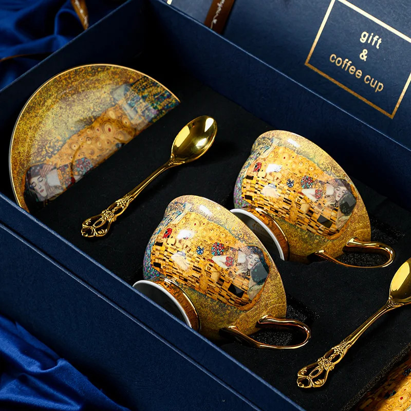 Royal Baroque Style Bone China - Coffee Tea And Sugar Set ulasan dan harga