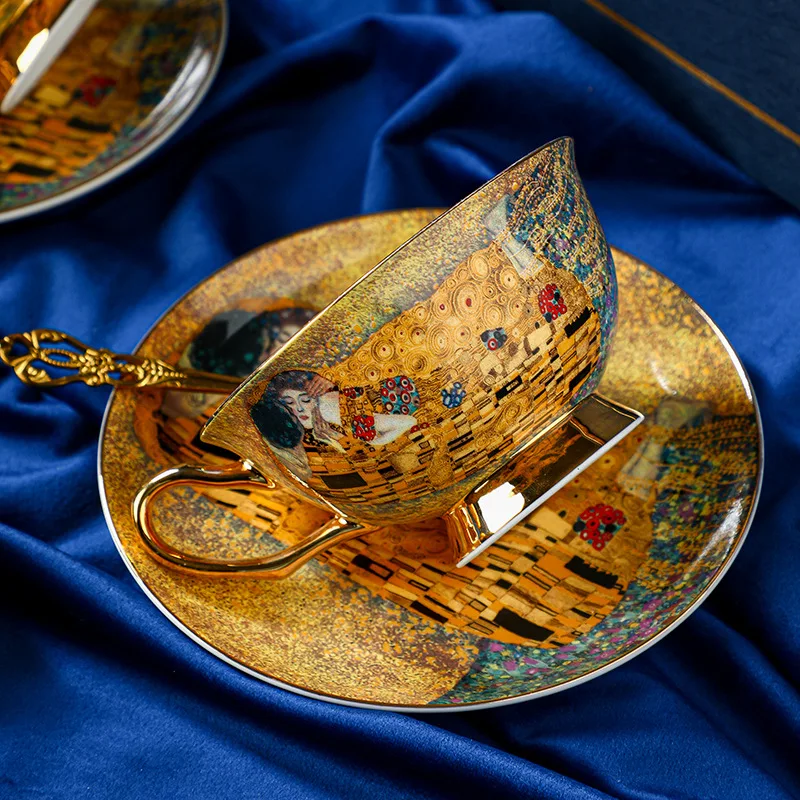 Royal Baroque Style Bone China - Coffee Tea And Sugar Set ulasan dan harga