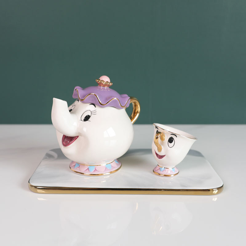 Hot Teapot Cartoon Beauty And  - Coffee Tea Gift Set ulasan dan harga