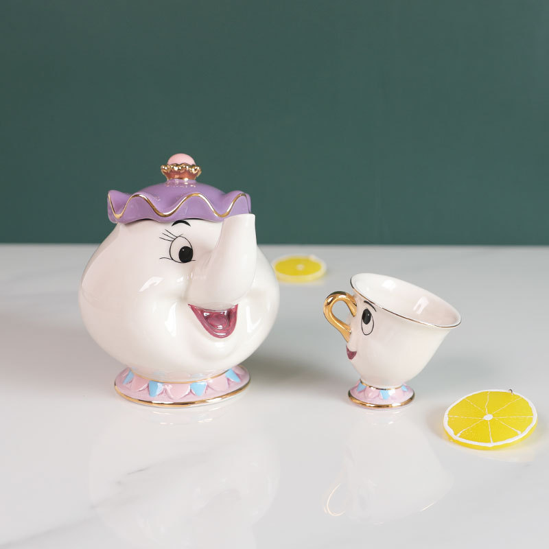 Hot Teapot Cartoon Beauty And  - Coffee Tea Gift Set ulasan dan harga