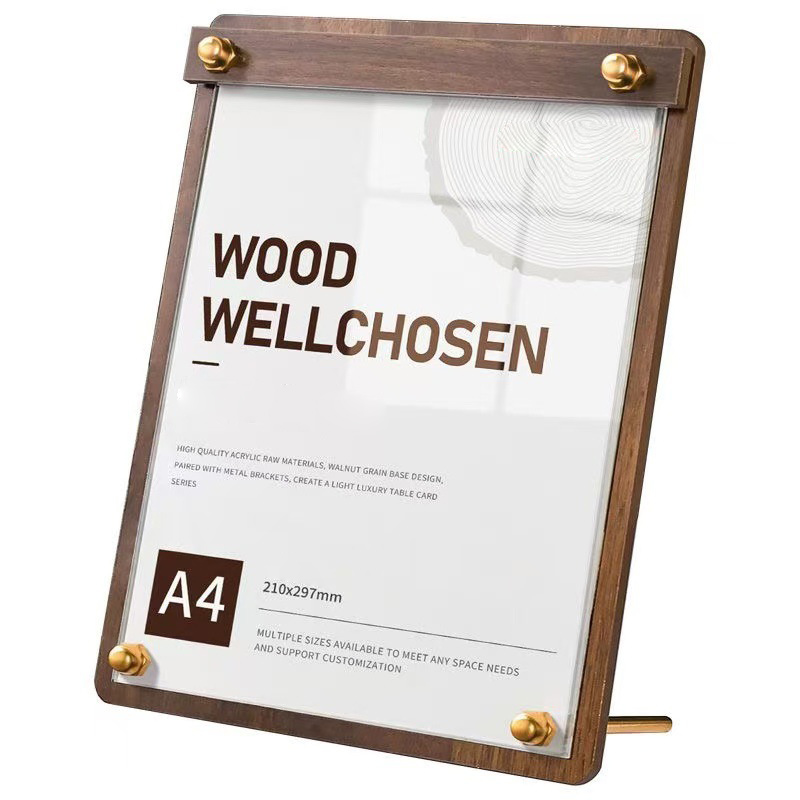 Custom A4/A5 Acrylic Wood Grai - Coffee Tea Mix ulasan dan harga