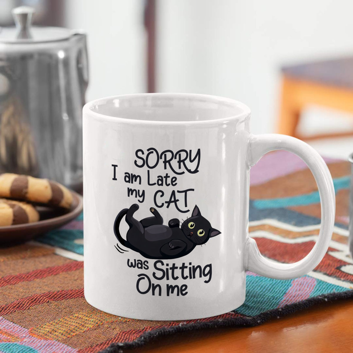 1 Funny Cat Shaped Ceramic Mug - Coffee Tea With Me ulasan dan harga