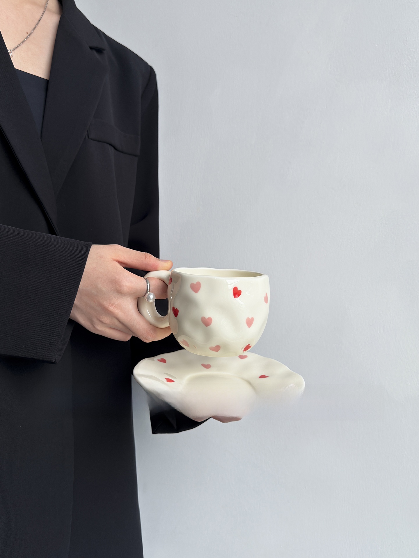 Handmade Orange Coffee Cup And - Coffee Tea Love ulasan dan harga