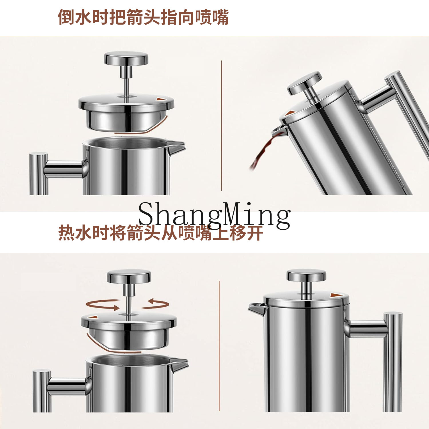 DSA stainless steel French pre - Tea Coffee Utensils ulasan dan harga