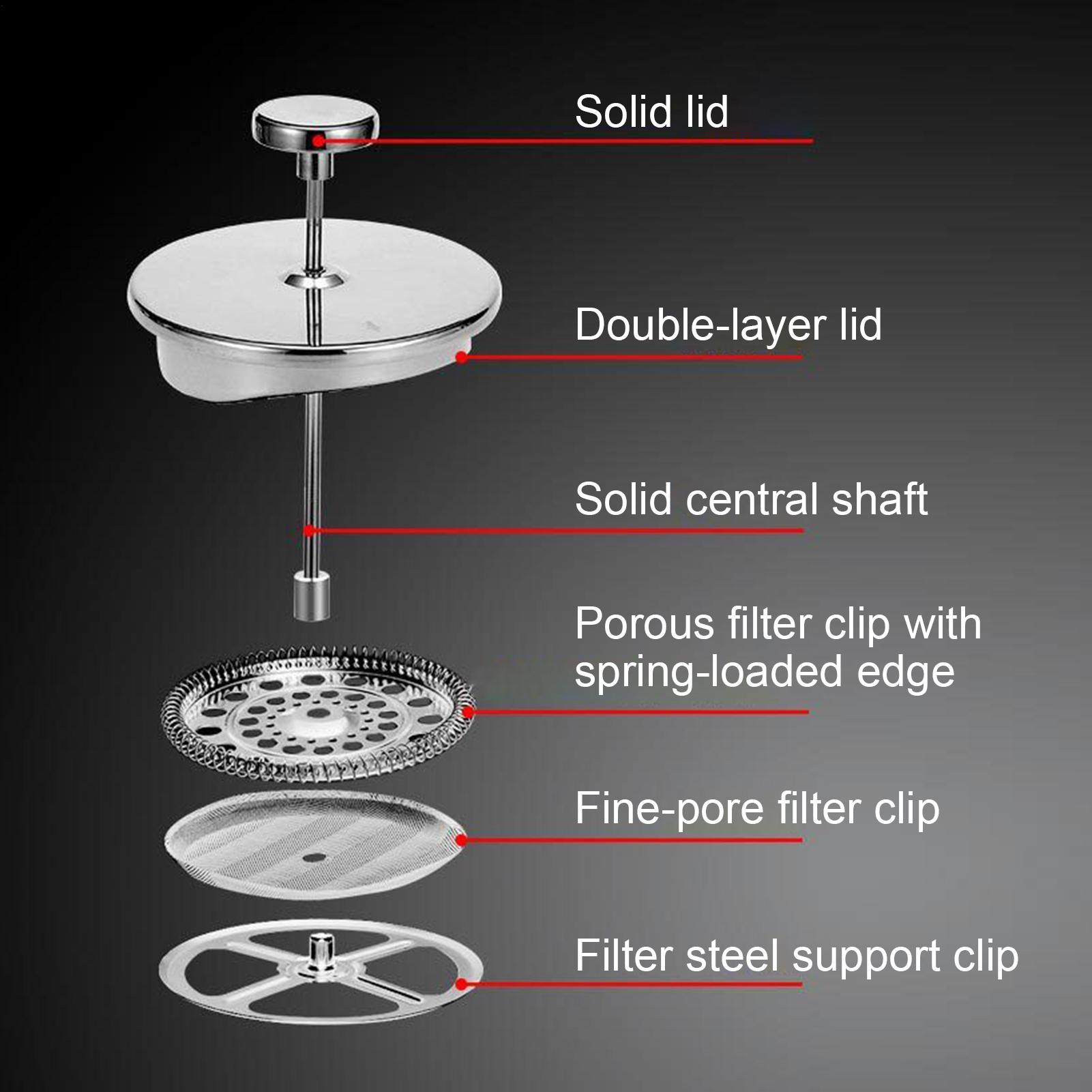 Coffee Maker Press Pot Non-Sli - Coffee Tea Brew ulasan dan harga