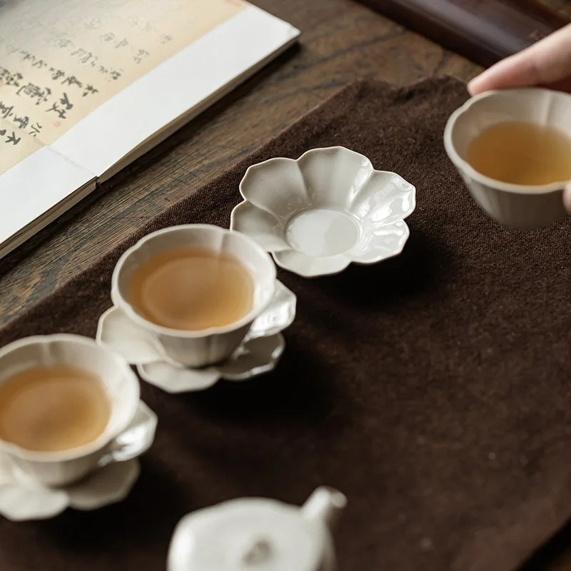 Plant Ash Sunflower Coasters L - Coffee Tea And Sugar Set ulasan dan harga