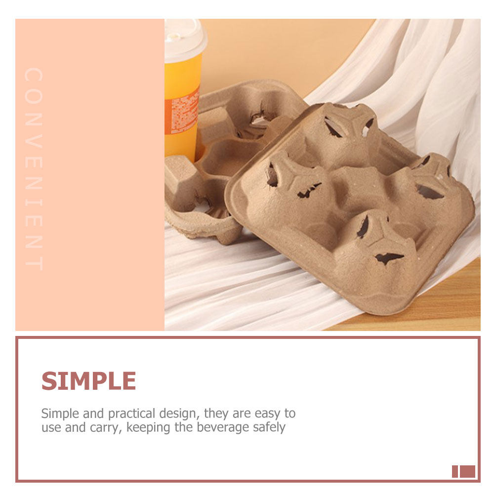 25Pcs Four-Cup Paper Pulp Hold - Coffee Tea Cup ulasan dan harga