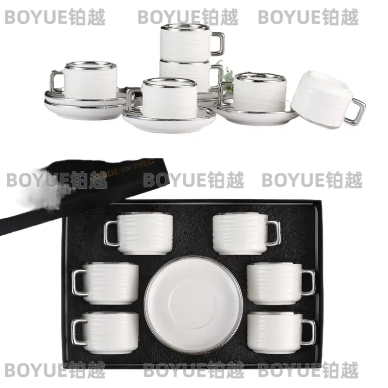 Luxury Ceramic Coffee Cup and  - Coffee Tea Gift Set ulasan dan harga