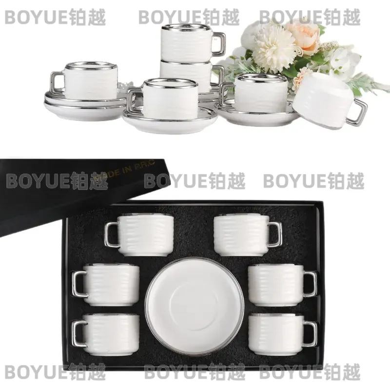 Luxury Ceramic Coffee Cup and  - Coffee Tea Gift Set ulasan dan harga