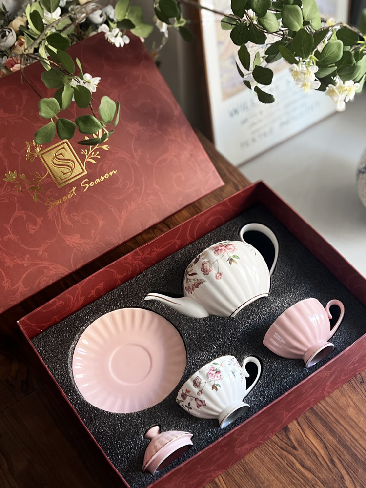Coffee Cup Set Simple European - Coffee Tea Gift Set ulasan dan harga