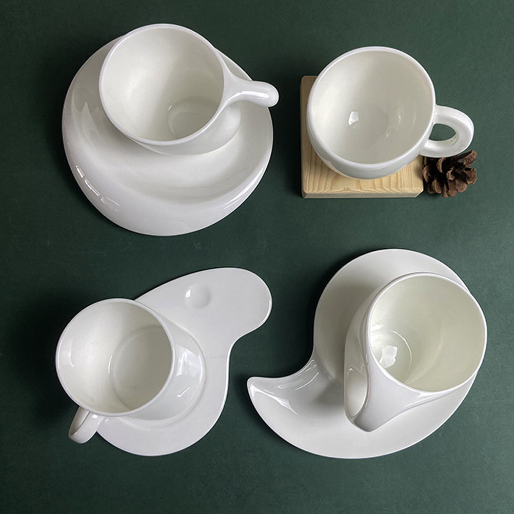 1Set Ceramic Coffee Cup Saucer - Coffee Tea Gift Set ulasan dan harga