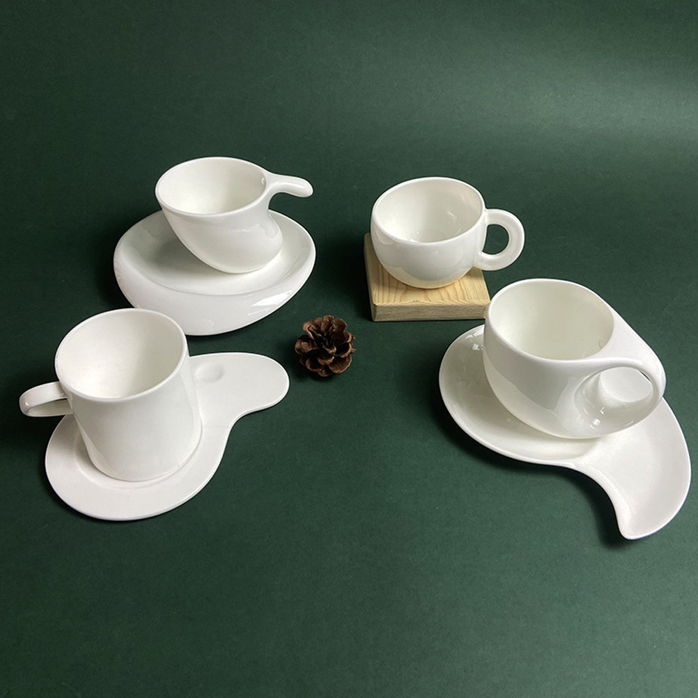 1Set Ceramic Coffee Cup Saucer - Coffee Tea Gift Set ulasan dan harga