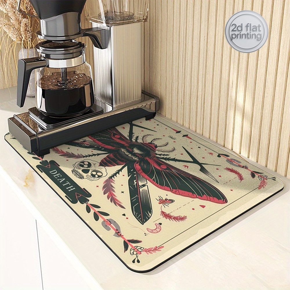 1pc  Card Moth Skull Gothic Ab - Tea Coffee Utensils ulasan dan harga