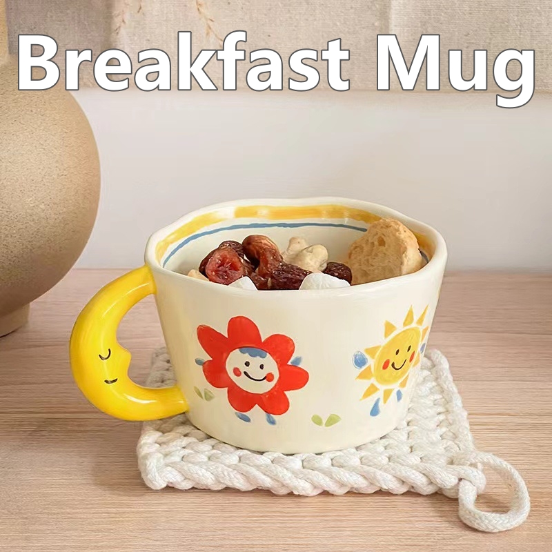 Ceramic Mug Lovely Hand Painte - Coffee Tea Love ulasan dan harga