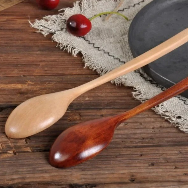 1/2Pc Wooden Spoon Tableware K - Tea Coffee Utensils ulasan dan harga