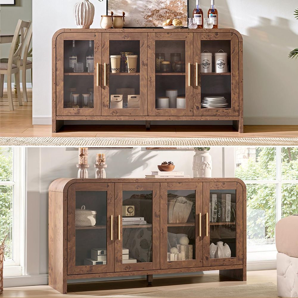 Sideboard Buffet Cabinet with  - Coffee & Tea Ken'S House ulasan dan harga