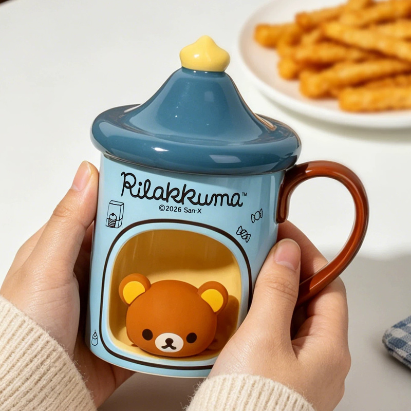 Kawaii 3D Rilakkuma Ceramic Mu - Coffee Tea Gift Set ulasan dan harga