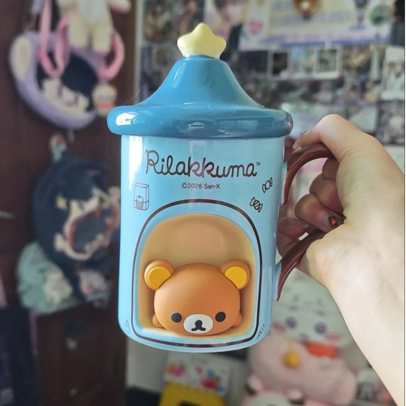 Kawaii 3D Rilakkuma Ceramic Mu - Coffee Tea Gift Set ulasan dan harga