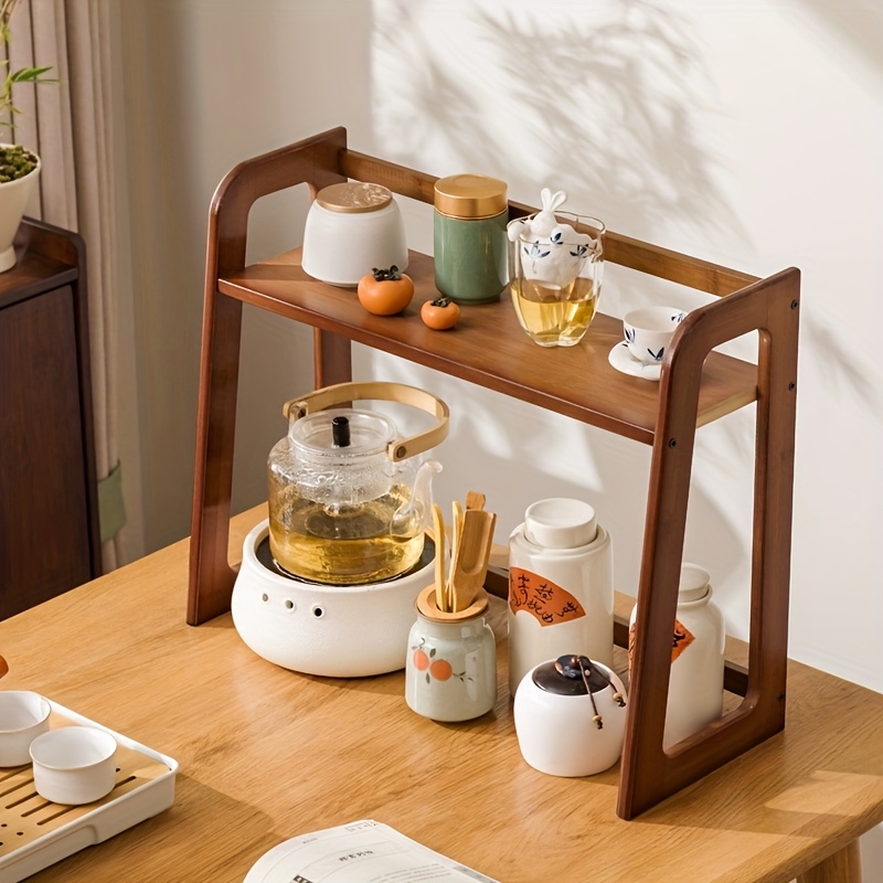 Cup Holder Storage Rack Deskto - Tea Coffee Utensils ulasan dan harga