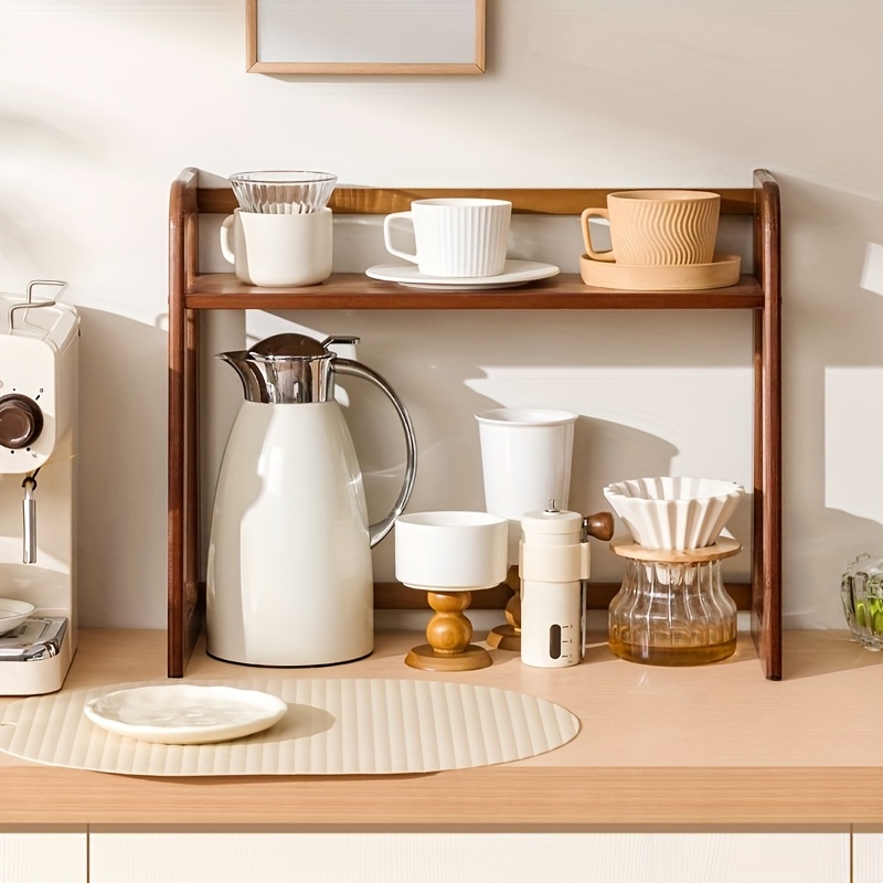 Cup Holder Storage Rack Deskto - Tea Coffee Utensils ulasan dan harga